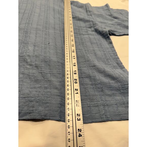 NEW J.Jill x Pure Jill Textured Boxy Blouse L Breeze Kimono Sleeve Boat Neck NWT - Picture 9 of 10